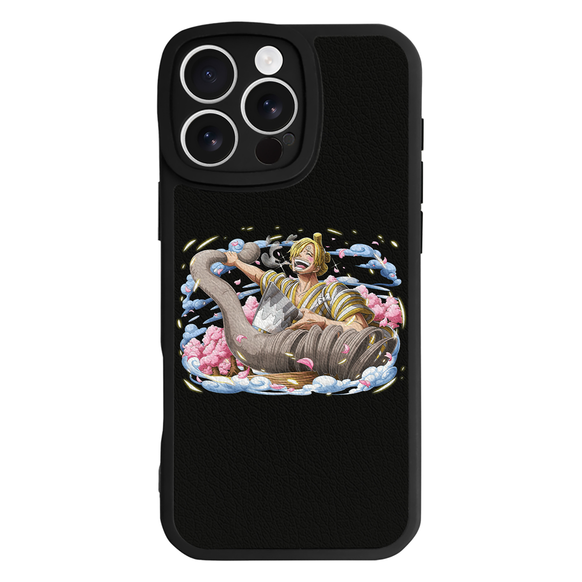 （画像用） ワンピース サンジ ONE PIECE Sanji 【iPhone 16シリーズ対応】シリコンスマホケース（レザー調） 材質：シリコン